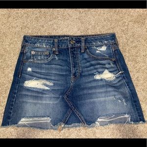 american eagle jean skirt